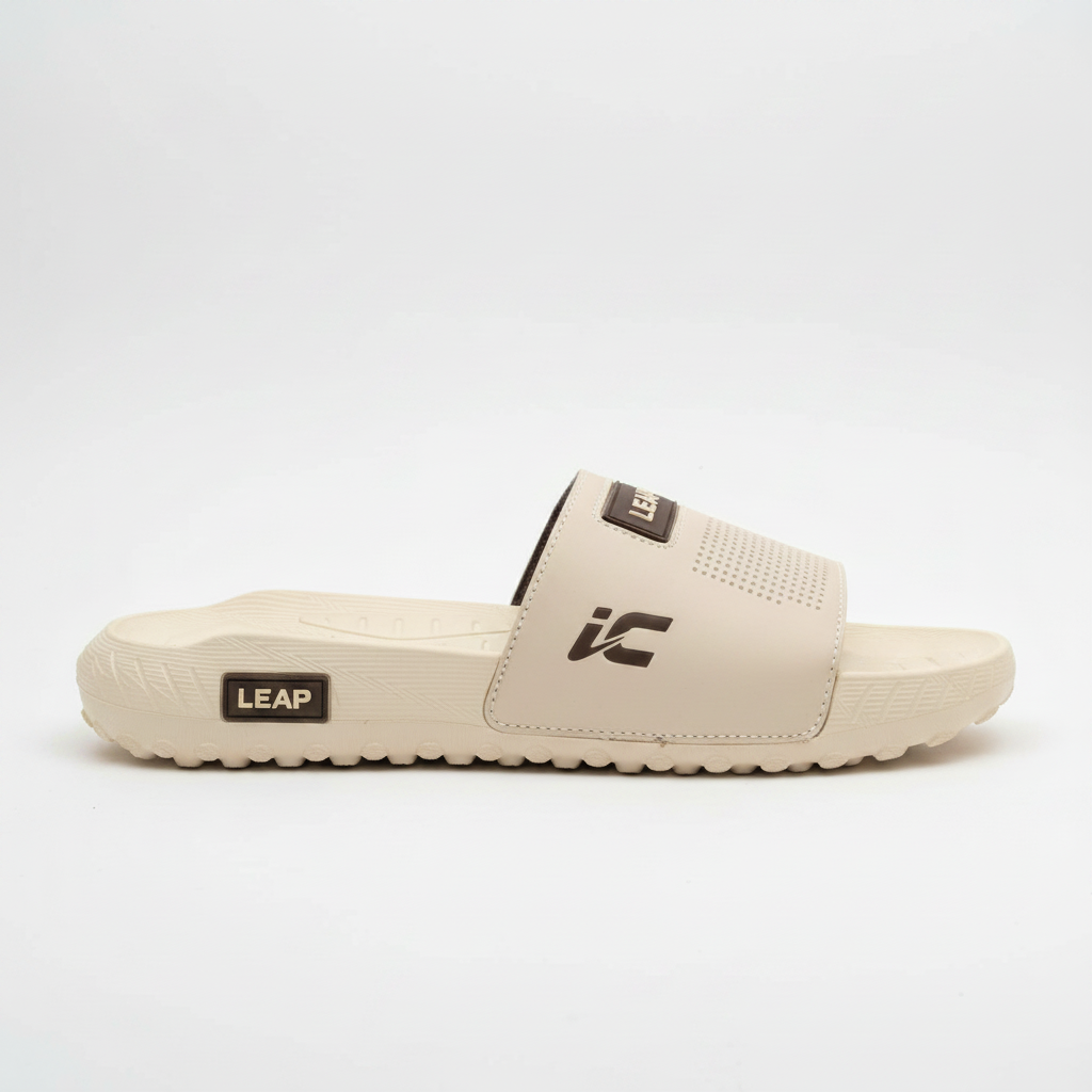 LEAP iC Slide Sandals - Cream/Beige