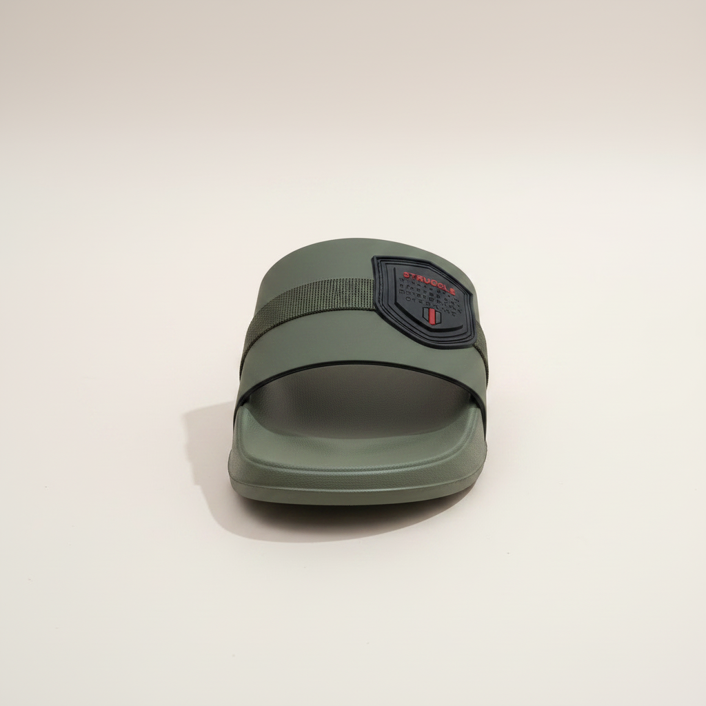Deluxe Struggle Slide Sandals - Olive Green