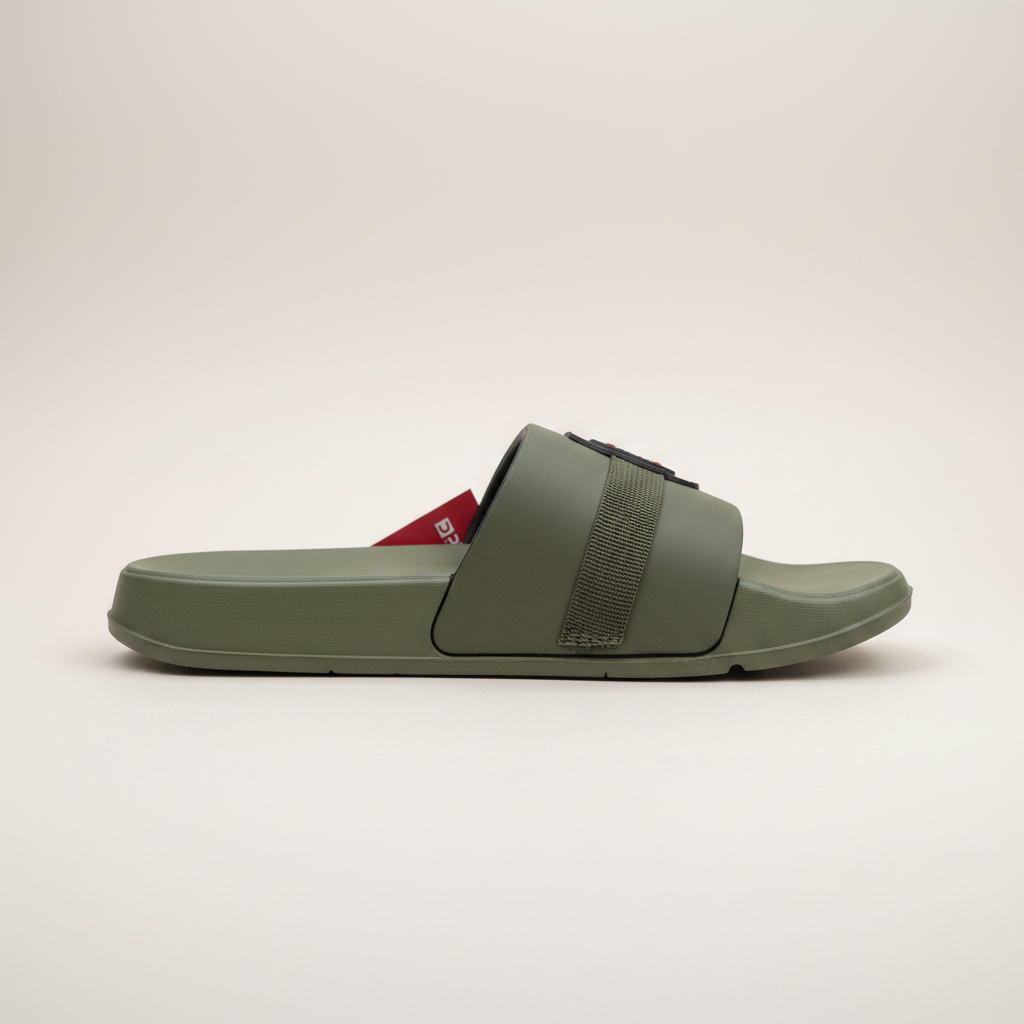 Deluxe Struggle Slide Sandals - Olive Green