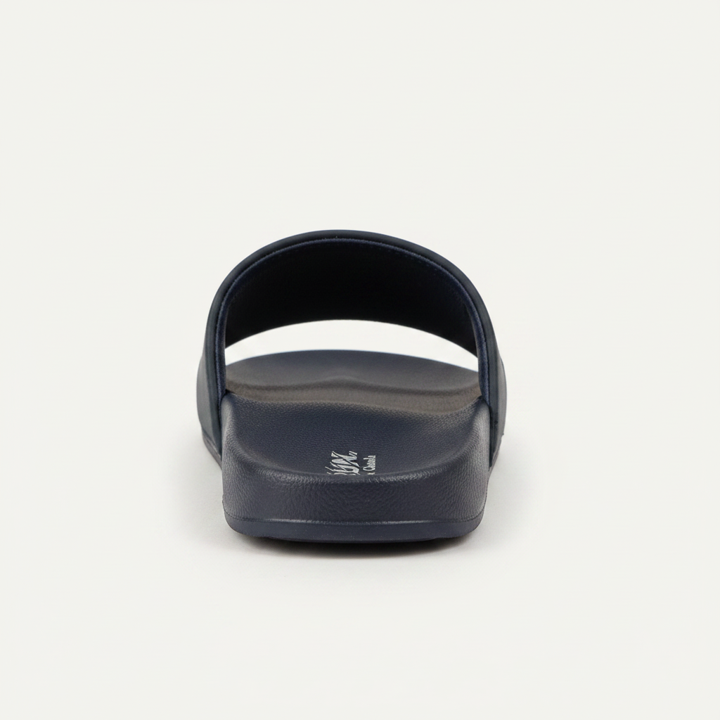 RUN. by Chawla Slide Sandals - Navy Blue
