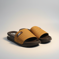 Nike Mustard Quilted Slide Sandals