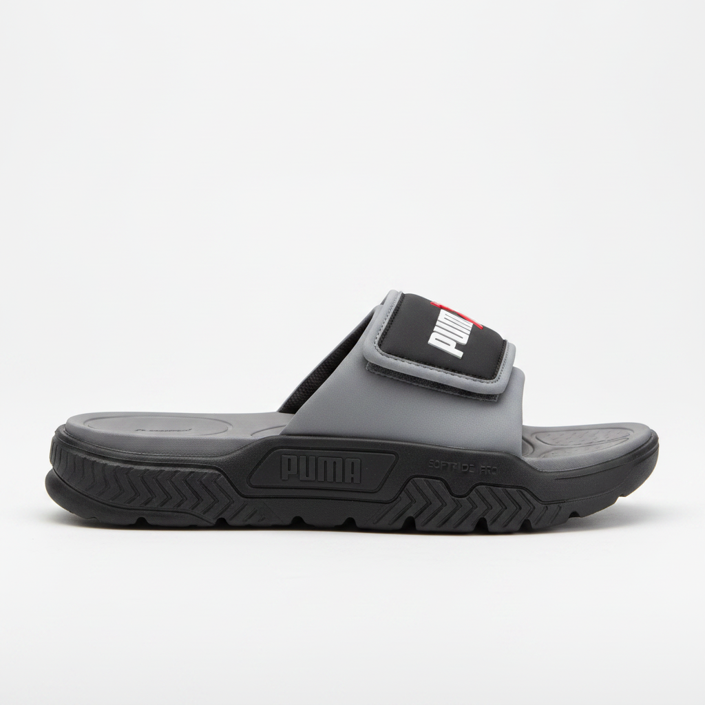 Puma Softride Pro Slide Sandals - Grey/Black