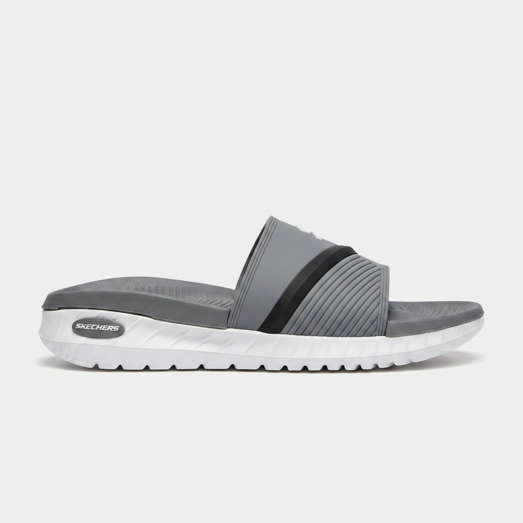 Skechers Hyper Burst Recovery Slide Sandals - Grey