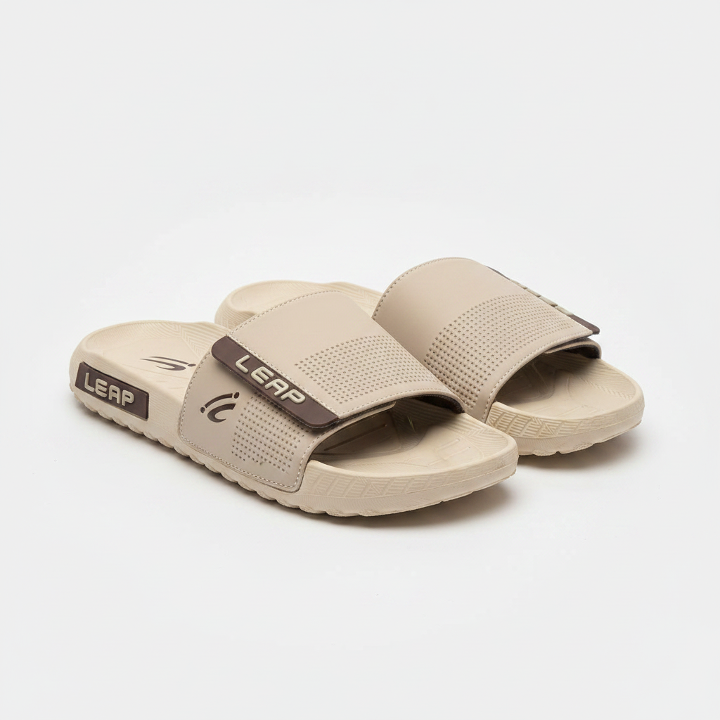 LEAP iC Slide Sandals - Cream/Beige