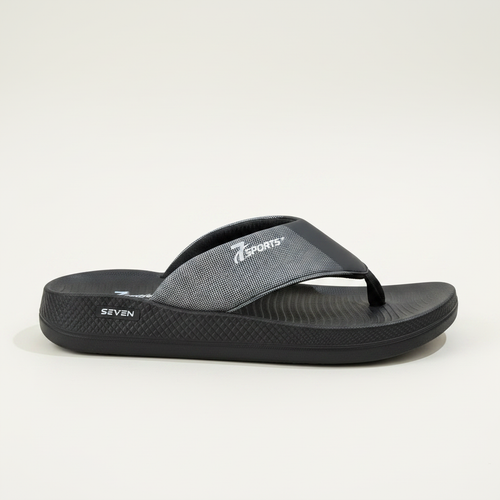 7Sports SEVEN Flip Flops - Black/Grey
